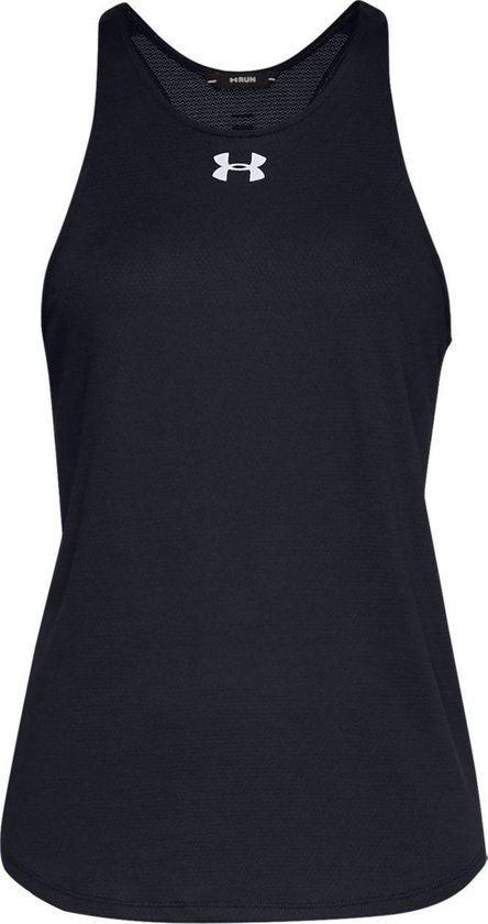 Under Armour Qualifier Tank Sporttop Dames - Zwart - Maat XS