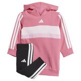 adidas Set met sweatshirt met capuchon en legging voor babymeisjes Essentials Tiberio 3-Stripes Fleece