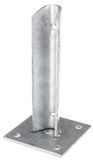 GAH-Alberts Alberts 658649 paalhouder | voor omheiningspaal | voor paal-Ø 38 mm | Staal | Thermisch verzinkte coating | 1 stuk(s)