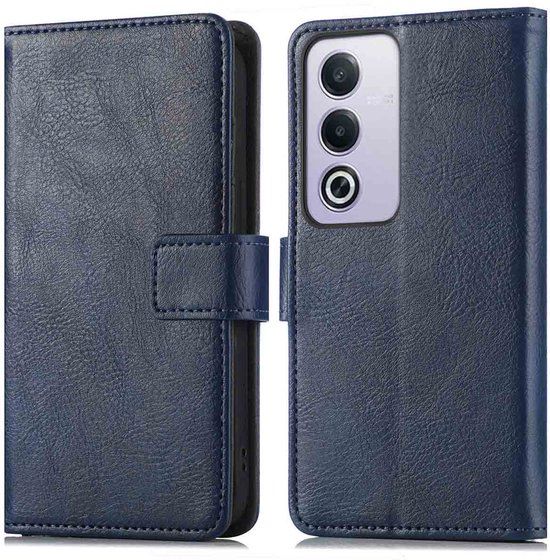 imoshion Hoesje - Geschikt voor Oppo A80 (5G) - Luxe Bookcase - Donkerblauw