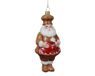 Decoris boule de noël 17.5cm en plastique, couleur marron 1 pièce