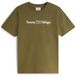 Tommy Hilfiger T-shirt à manches courtes pour homme Coton XL Vert/Blanc