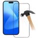 iPhone 15 Pro 9D Verre trempé Protecteur d'écran intégral - Bord noir
