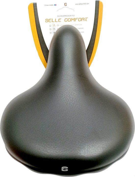 Selle comfort Drifter Selle comfort Retro XL - Fietszadel - Zwart