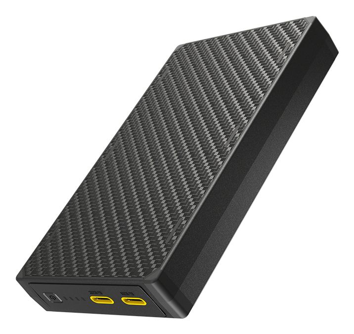 Nitecore NB20000 Gen3 - 20.000 mAh Carbon Fiber Powerbank - Quick Charge 3.0 - Zwart