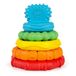 Baby Einstein Stack & Teethe bijtjaren met meerdere texturen, activiteiten- en ontwikkelingsspeelgoed om te leren sorteren en te stapelen, gemakkelijk te vangen, vanaf 3 maanden