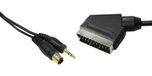 VoltShine Aansluiting: mini-DIN-stekker, 4-polig, eurostekker voor aansluiting van pc op tv of video, eenvoudige installatie en compatibel met verschillende apparaten
