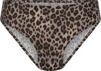 Hunkemöller Dames Lingerie Micro brazilian met luipaardprint - Bruin - maat S