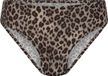 Hunkemöller Dames Lingerie Micro brazilian met luipaardprint - Bruin - maat S