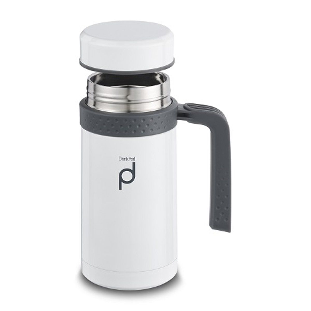 Pioneer by Grunwerg Vacuum Thermosbeker 0,45L - Wit - 5019311943024