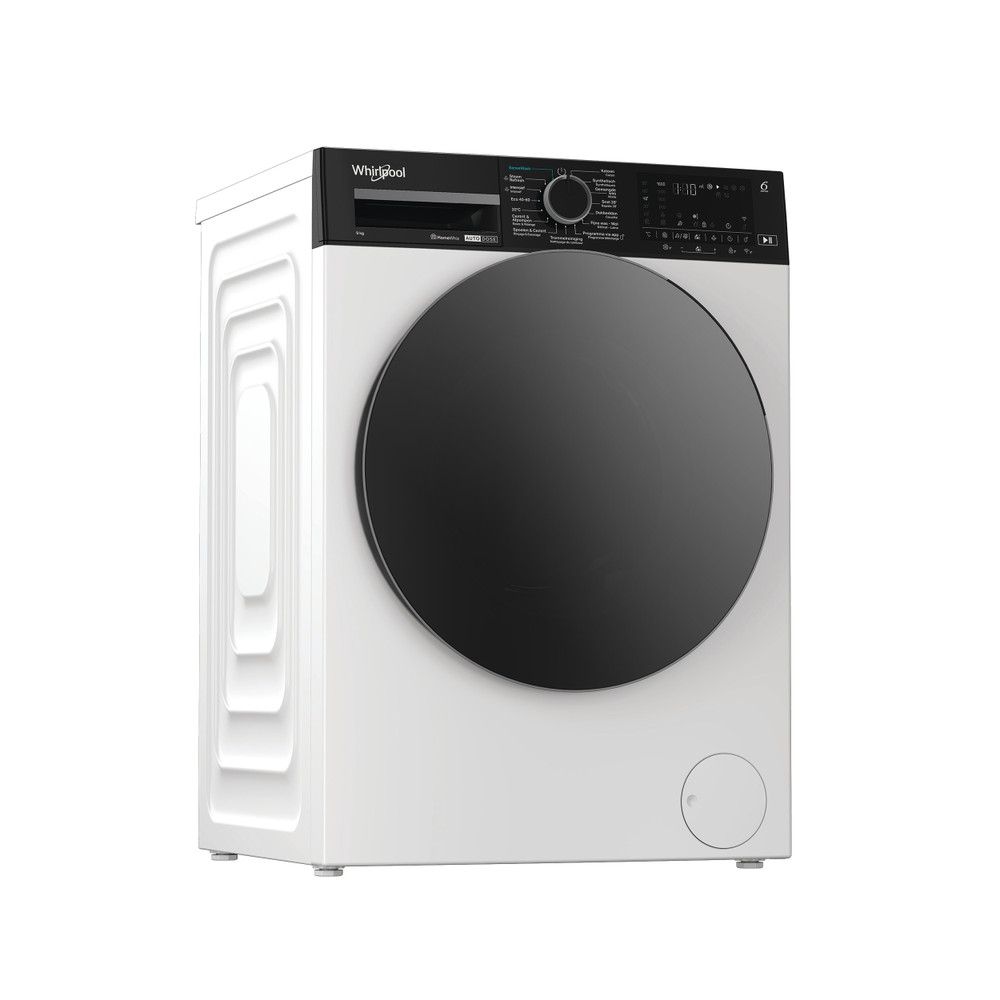 Whirlpool WPM 966W ADS BE AutoDose Wasmachine - 9 kg - 1600 RPM - Wit, Zwart