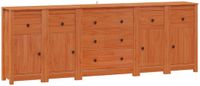 vidaXL Dressoir Waskleur Bruin 226 x 35 x 80 cm