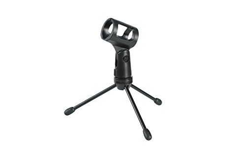 Gator Frameworks Mini-tafelmicrofoonstatief met klem voor draadloze microfoons en uitklapbare poten (GFW-MIC-0251)