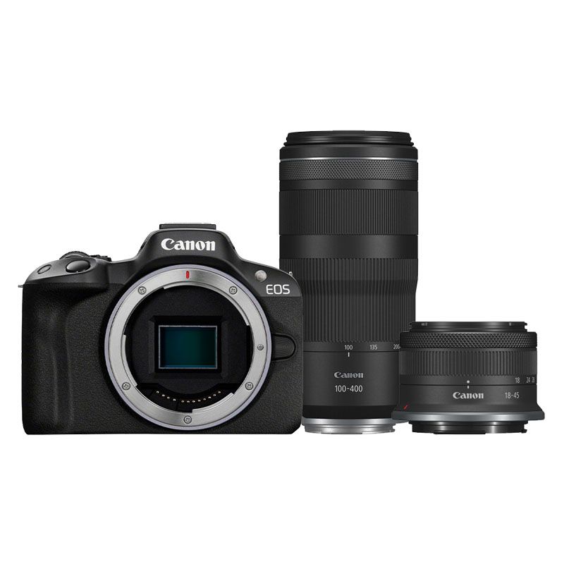 Canon EOS R50 + RF-S 18-45mm IS STM + RF 100-400mm IS USM Kit