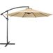 Yaheetech Parasol suspendu 300 cm - Octogonal - Polyester - Avec balancier et pied en croix