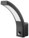 Applique murale LED avec détecteur PIR, 15W, 1000 lumens, IP54, noir