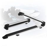 VEVOR Skiboard Snowboard Dakdrager voor maximaal 6 paar ski's / 4 snowboards, afsluitbare skidakdrager met rubberen bekleding, skihouder voor de meeste dwarsbalken met sleuven (715 mm laadbreedte)