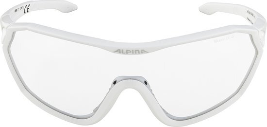 Alpina S-Way VL+ Bril, white matt/black mirror