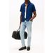 Tommy Hilfiger Chemise en lin mélangé uni Carbon Navy Taille : XXL