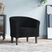 Maison Exclusive Fauteuil club, noir, rembourré