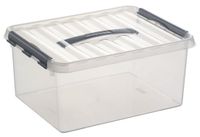 Sunware Q-line boîte de rangement 15L transparent Métal