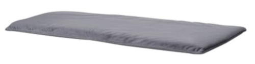 Madison bankkussen Velvet Panama 120 x 48 cm polykatoen grijs