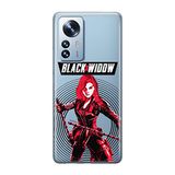ERT GROUP mobiel telefoonhoesje voor Xiaomi 12 / 12X origineel en officieel erkend Marvel patroon Black Widow 008