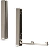 Sotech 2 stuks uitklapbare haken Bari RVS-look bolvormig design 120 x 16 x 15 mm incl. bevestigingsschroeven