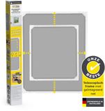 EASYmaxx Insect Protect Telescopische insectenhor voor ramen, met voorgemonteerd frame, uittrekbare insectenbescherming, geïntegreerd muggennet, min. 73 x 83 cm–max. 120 x 140 cm - wit, 1 stuk