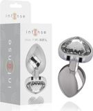 INTENSE ANAL TOYS INTENSE Metal Aluminum Anal Plug Heart White Size L