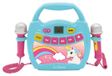 Lecteur de musique Enfants - Karaoké - 2 microphones - Bluetooth - Rose et bleu