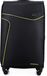 Solier Valise souple, valise à roulettes et serrure à combinaison, grand trolley de voyage XL 94 litres, noir-vert
