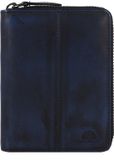GREENBURRY portemonnee Destressed RV-Wallet RFID Navy Blue donkerblauw