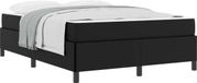 vidaXL Cadre de lit avec matelas Noir 160 x 200 cm Tissu