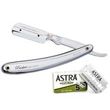 Parker 31R Professioneel scheermes van roestvrij staal met 5 messen ASTRA Superior Platinum (groen)