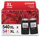 Canon Cartouches d'encre 540 541 XL pour imprimantes Canon (Noir et Couleur)