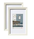 walther design Fiorito EF318WD Fotolijsten, wit, 13 x 18 cm, houten frame, verpakking van 2