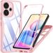 Techsuit Hoesje geschikt voor Xiaomi Redmi 13 / Xiaomi Poco M6 4G - ColorVerse 360 Case met Screenprotector - Rose