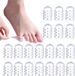 ZenithVibe 20 pièces protecteurs d'orteils en silicone avec trous