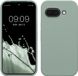 kwmobile telefoonhoesje geschikt voor Google Pixel 9a - Hoesje met siliconen coating - Smartphone case in Regenwashed groen