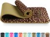 Tunturi NBR Yogamat Anti Slip - Fitnessmat Extra dik & zacht - Sportmat - 180x60x1.5cm - Incl Trainingsapp - Panterprint - Luipaardprint