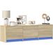 DESIGN IN Sonoma TV Stand with LED 140 x 34 x 40 cm Engineered Wood