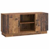 vidaXL TV-kast 102 x 34,5 x 47 cm Oud hout Bewerkt hout