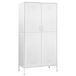 vidaXL Kledingkast - 90x50x180 cm - Staal - Wit