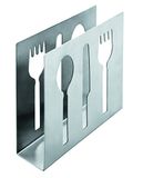 ibili Serviette houder Clasica 11,5x11 cm roestvrij staal, zilver