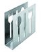 ibili Serviette houder Clasica 11,5x11 cm roestvrij staal, zilver