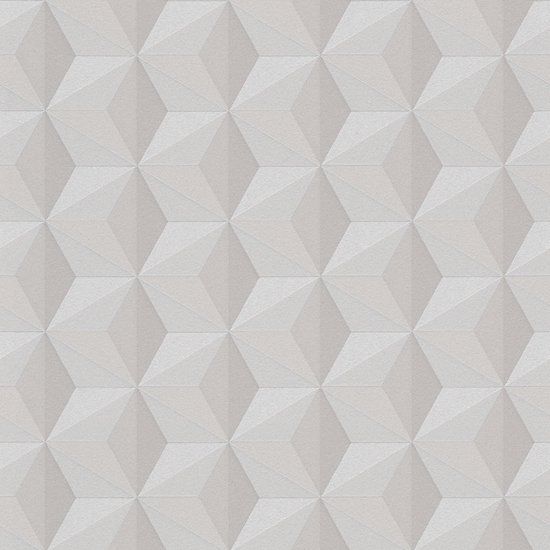 A.S. Création New Life 3D Behang - Grafisch - Beige - Vliesbehang - 53cm x 1005cm