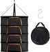 Jardin d'herbes Herbes séchage rack - Pliable, 4 couches, avec crochets en S