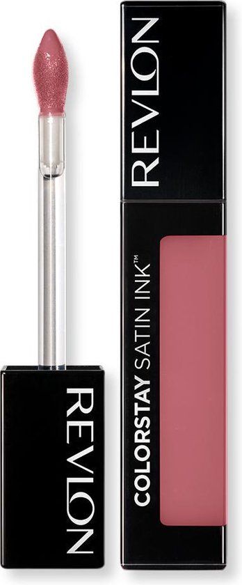 Revlon Colorstay Satijnen inkt, rode lippenstift op basis van zwarte bessenzaadolie, lange houdbaarheid N009 Speak Up