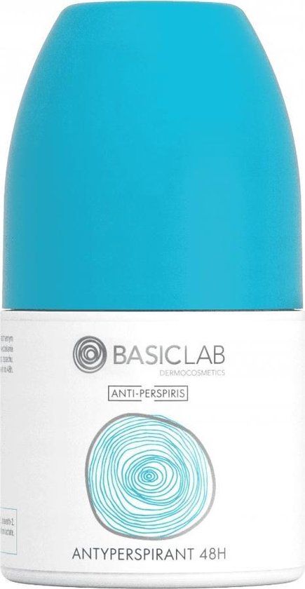 BasicLab Dermocosmetics 48 uur anti-transpirant voor mannen en vrouwen voor 48 uur | 60 ml | Speciale anti-transpirant ter bescherming tegen zweet en geur, laat geen resten achter